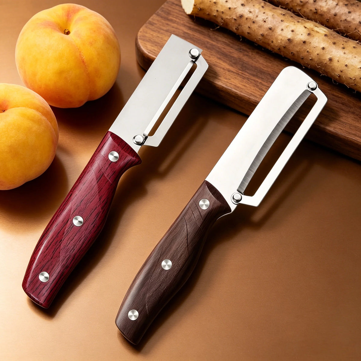 Sugarcane Peeler & Multi-Use Stainless Steel Scraper Knife Kitchen Peeler Knife Axl Peeler-2pcs