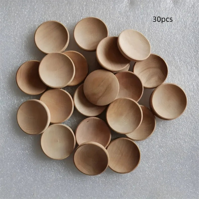 30 Pcs Wooden Landscape Ornament Discs – Natural Wood DIY Decor Wood Craft Discs Axl 30pcs