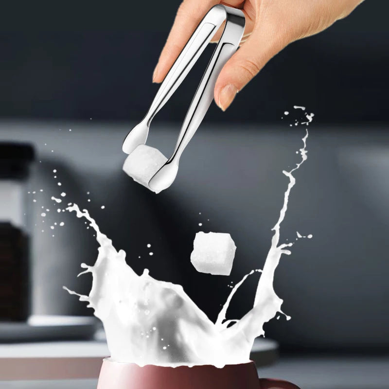 Stainless Steel Mini Food Clips – Sugar Cube & Dessert Tongs Kitchen Food Tongs Axl