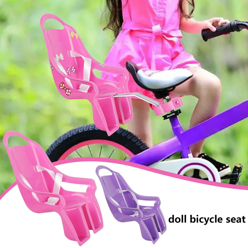 Doll Seat for Kids Bikes – Stuffed Animal Chair with Stickers Bike Doll Seat Axl