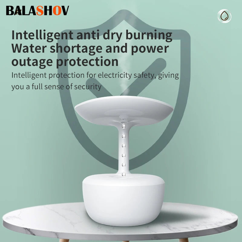 Anti-Gravity Ultrasonic Cool Mist Humidifier & LED Night Light Ultrasonic Humidifier Axl