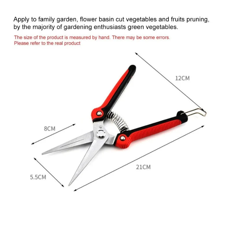 Anti-Slip Stainless Steel Pruning Shears | Garden Cutting Tool Pruning Shears Axl