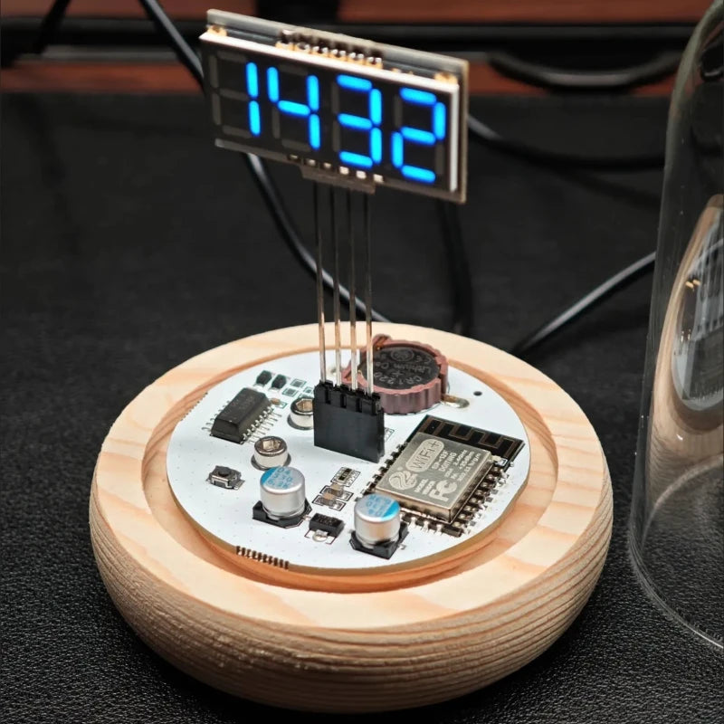 Retro Nixie WiFi Desk Clock – Transparent Glass Digital Clock Digital Desk Clock Axl