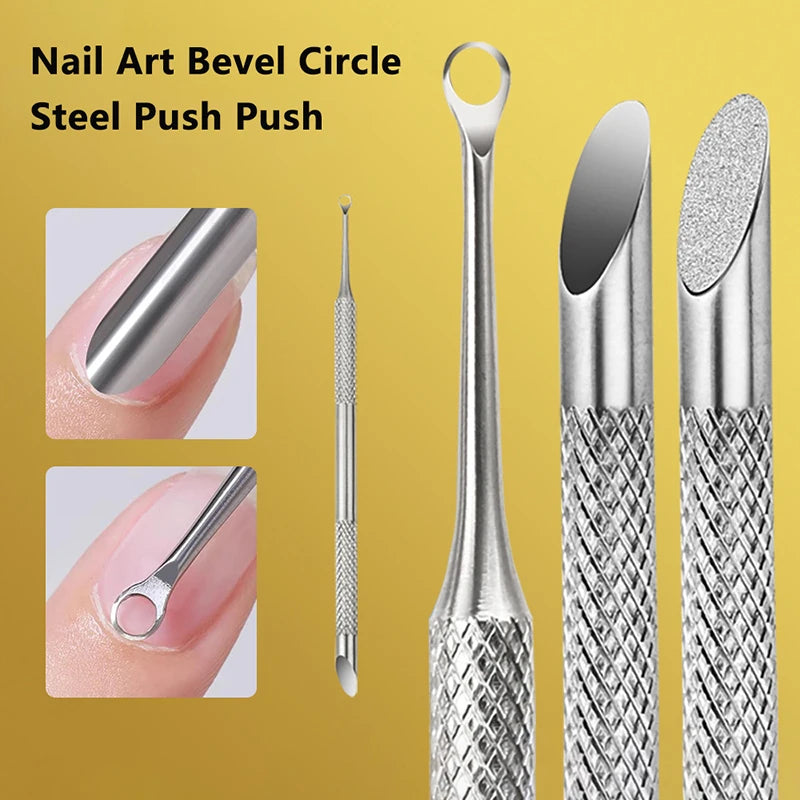 Stainless Steel Double-Headed Cuticle Pusher Nail Tool Cuticle Nail Tool Axl