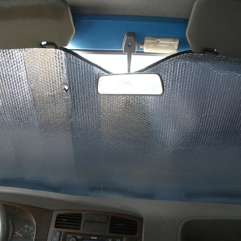 Aluminum Foil Truck Windshield Sun Shade – UV Block 220x80cm Windshield Sun Shade Axl