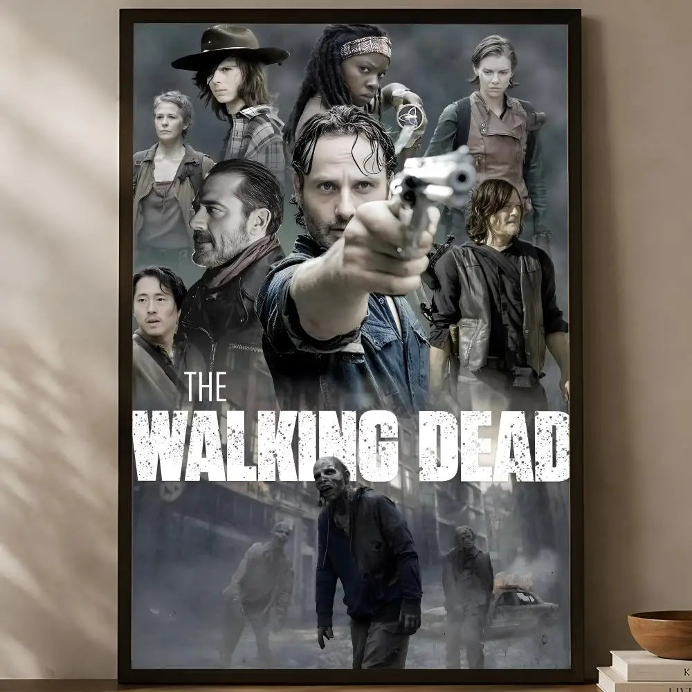 Walking Dead Self-Stick HD PVC Wall Poster – Waterproof Decor Wall Art Poster Axl White24 15X20cmNoframe