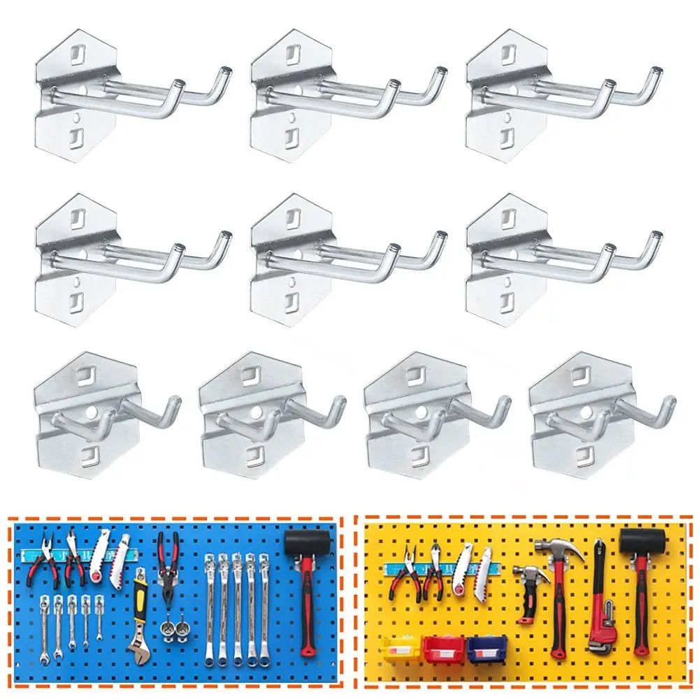 Steel Pegboard Hooks – Wall Mount Hanger for Garage & Kitchen Pegboard Hook Axl
