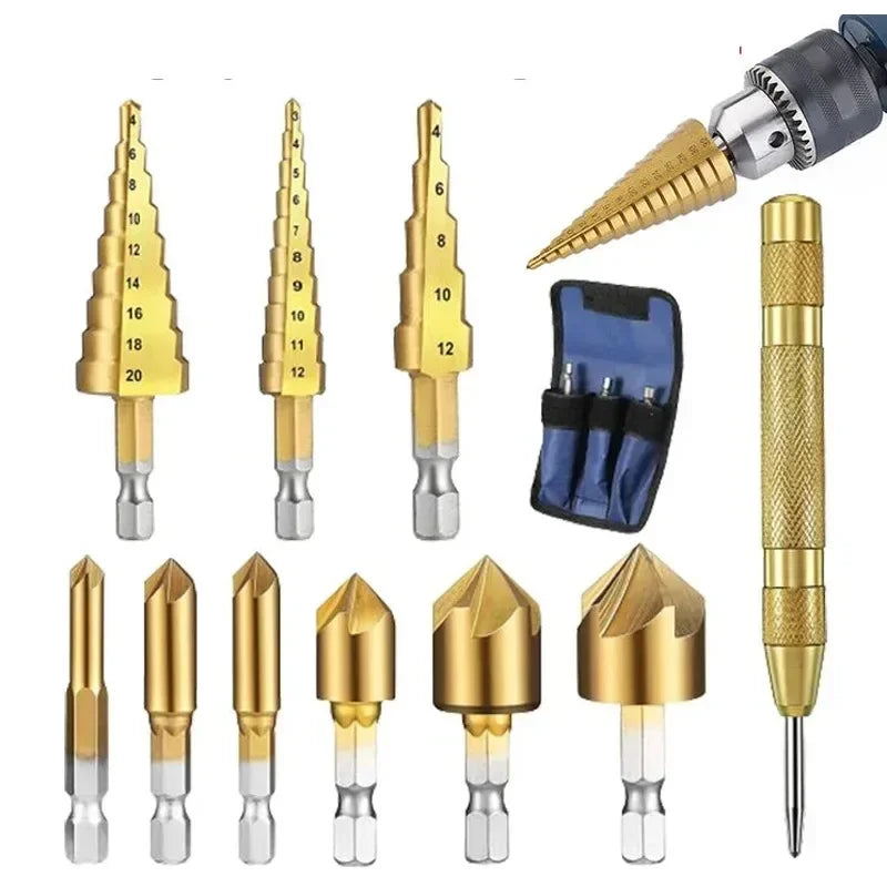 26-Pc Woodworking Drill Set – Countersink Bits & Center Punch Drill Bit Set Axl 10 piece set China Mainland
