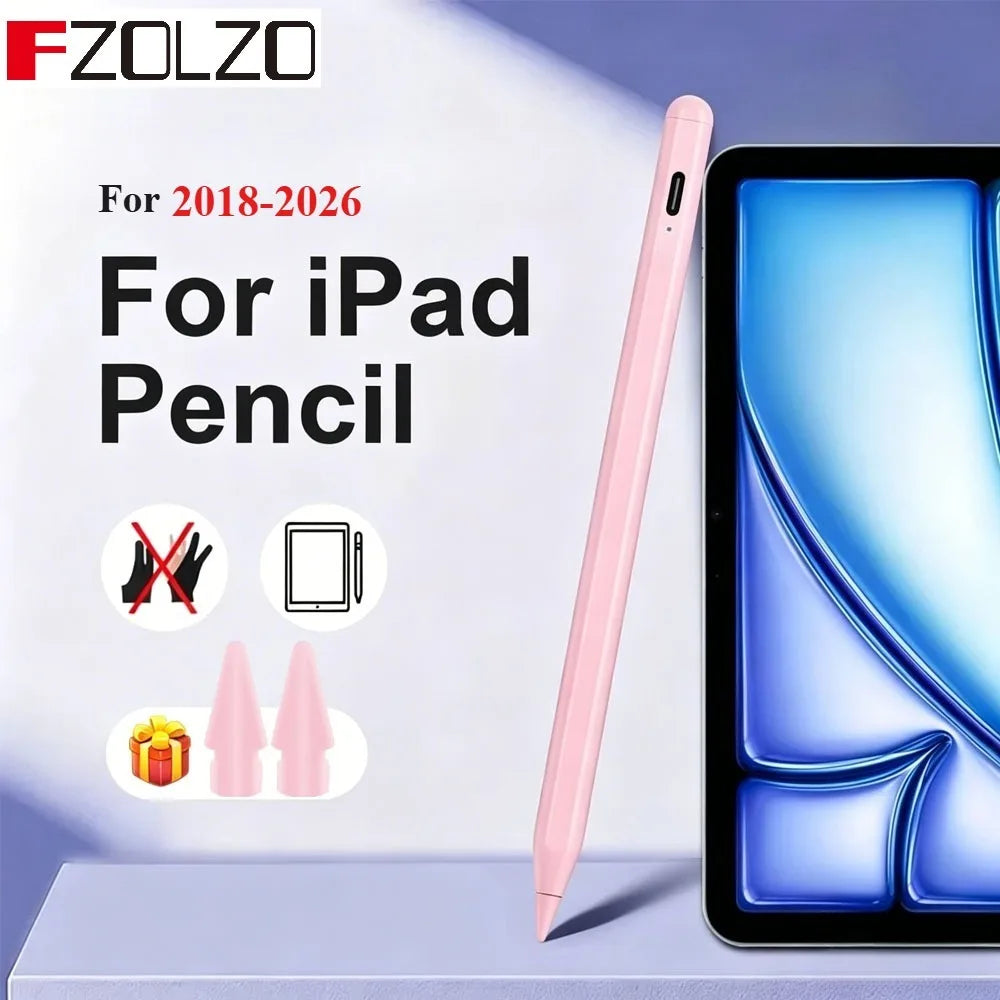 iPad Stylus Pen Type-C | Palm Rejection, 2018–2026 Models iPad Stylus Pen Axl pink