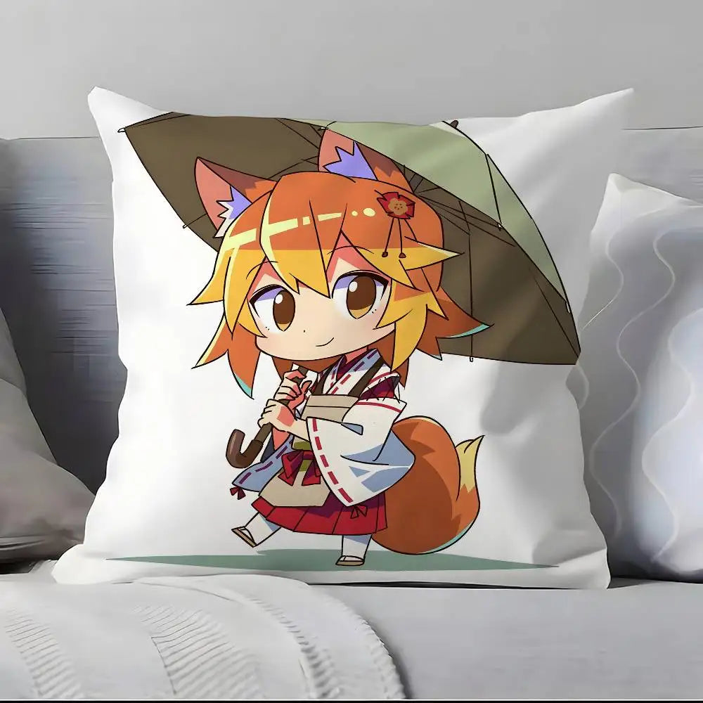 Senko-San Anime Pillow Case – Soft Polyester Hidden Zipper Anime Pillowcase Axl 50X50cm z6