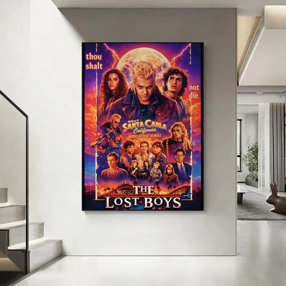 The Lost Boys Movie Poster – HD Art Wall Decor Print Movie Wall Poster Axl White1 21X30cmNoframe