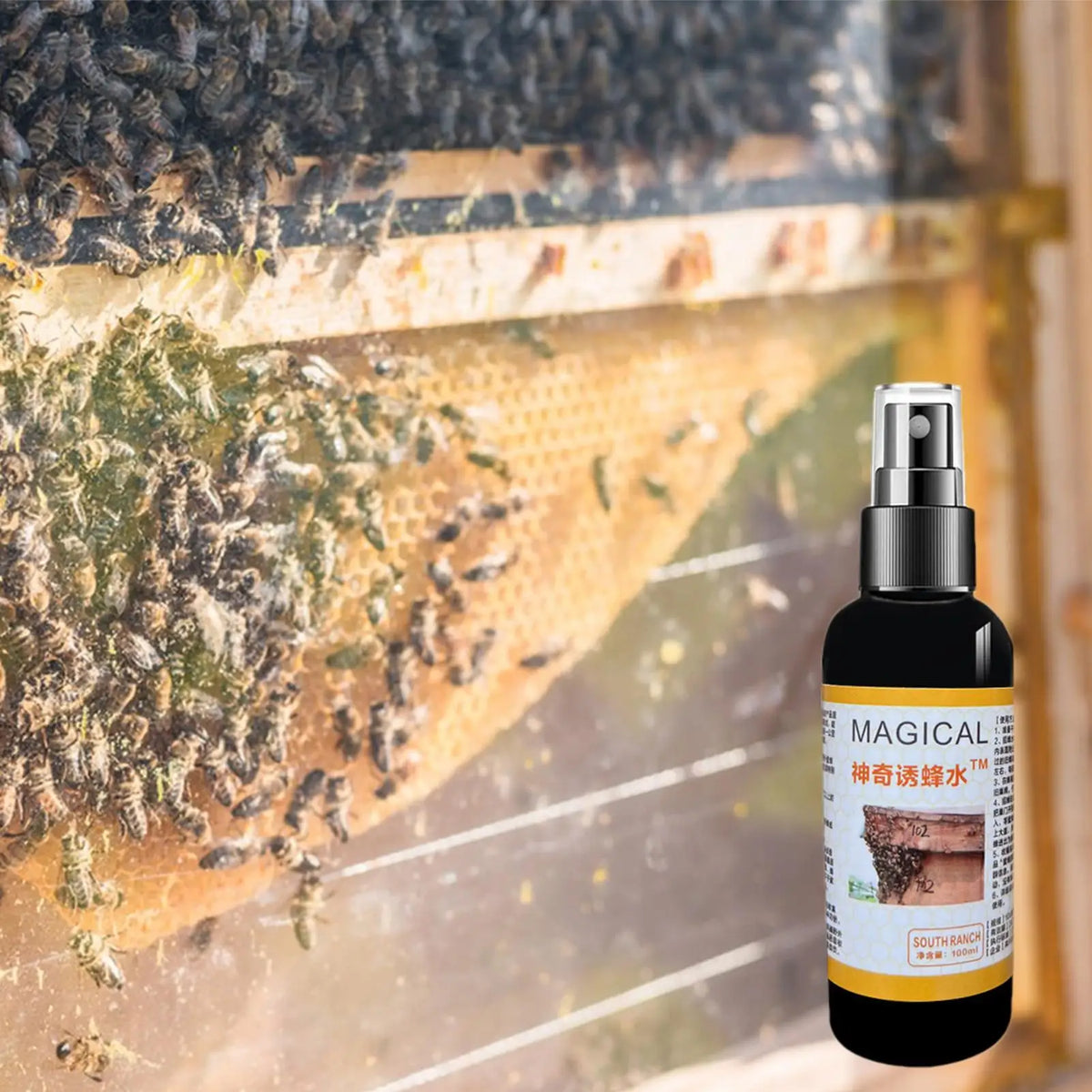 100ml Bee Attractant Spray – Wood Bee Trap Lure All Seasons Bee Trap Lure Spray Axl