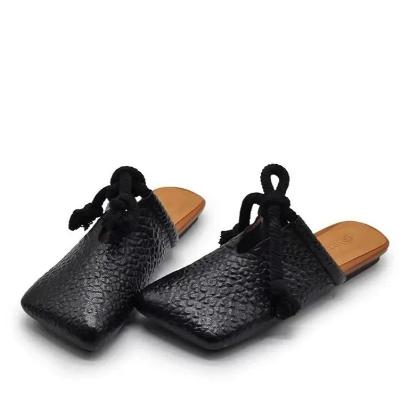 Women's Square Toe Block Heel Sandals – Summer Slip-On Block Heel Sandals Axl