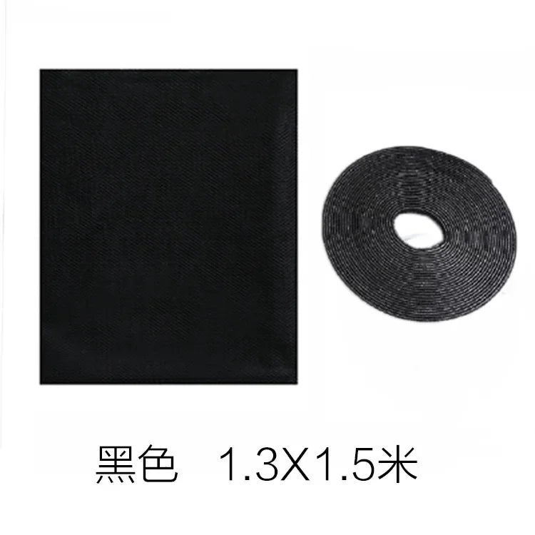 Self-Adhesive DIY Mosquito Window Screen Mesh – 2 Sizes Window Insect Screen Axl Black 1.3 x 1.5m