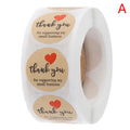500 pcs Thank You Stickers Roll – Round Kraft Seal Labels Sticker Seal Labels Axl A