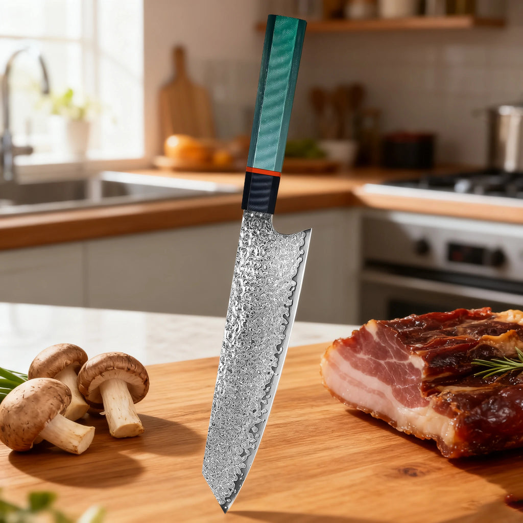 Kiritsuke Knife 67-Layer Damascus Steel – 20cm Chef's Blade Damascus Chef Knife Axl