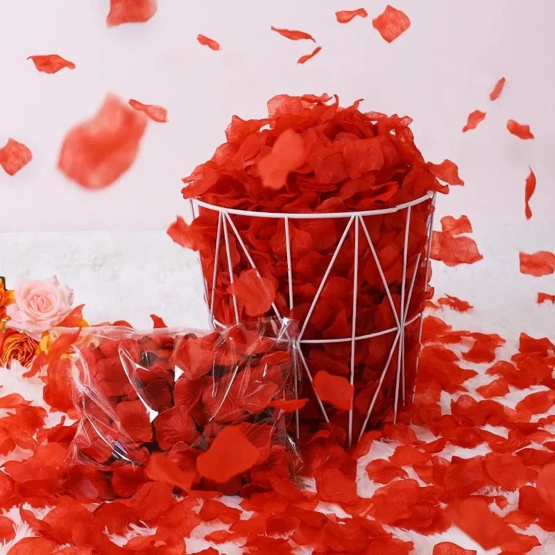 Silk Rose Petals 100pc – Wedding & Valentine's Day Scatter Decor Silk Scatter Petals Axl