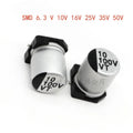 10PCS SMD Aluminum Electrolytic Capacitors – Multi Value & Voltage SMD Capacitor Pack Axl 100V2.2UF 6.3x5.4