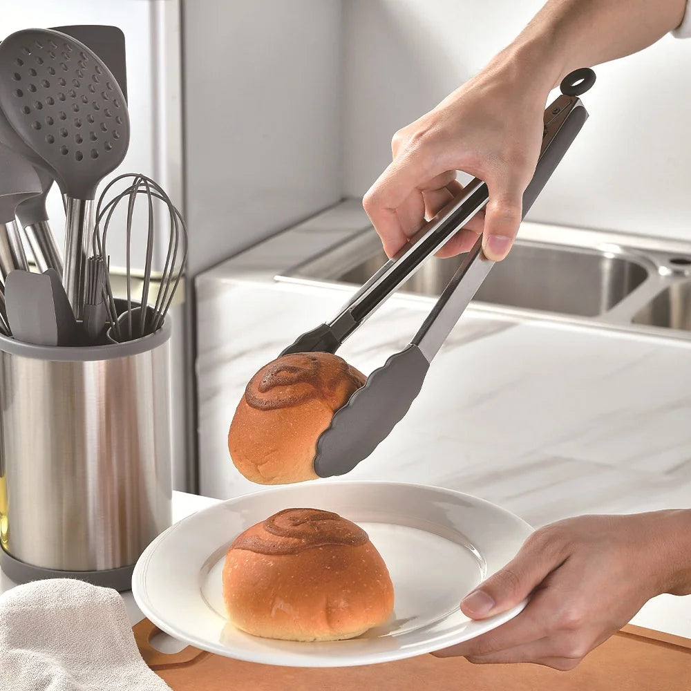 12-Piece Silicone Kitchen Utensil Set with 360° Rotating Stand Silicone Utensil Set Axl