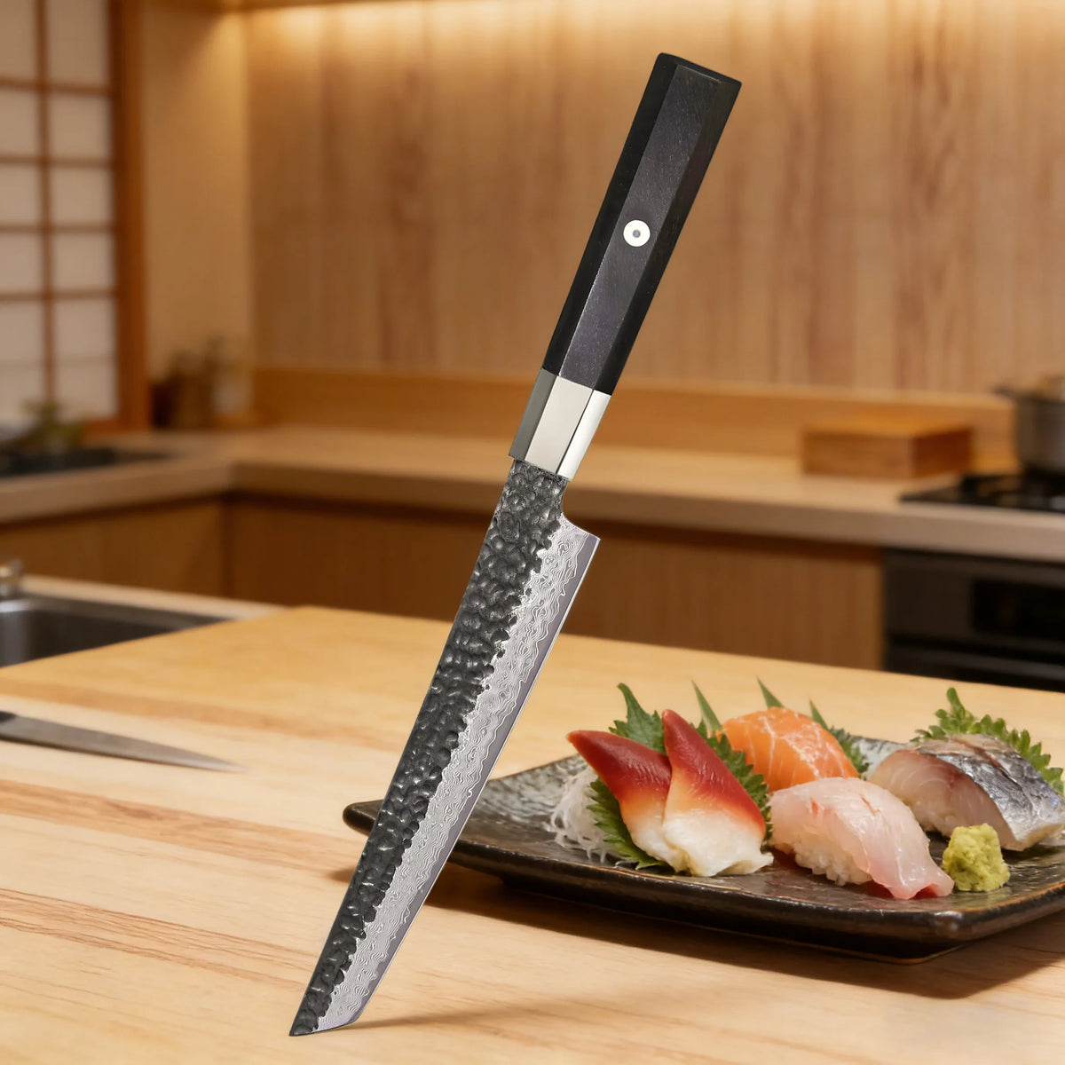 67-Layer Damascus Steel Sashimi & Fish Fillet Knife Damascus Kitchen Knife Axl
