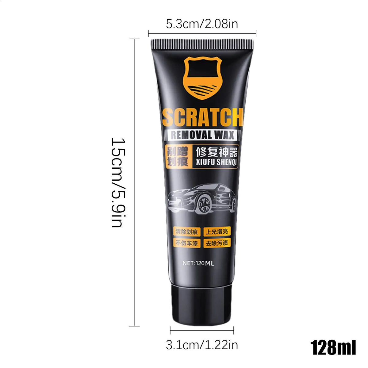 Car Scratch Repair Wax 128ml – Paint Restorer with Sponge Car Scratch Repair Wax Axl