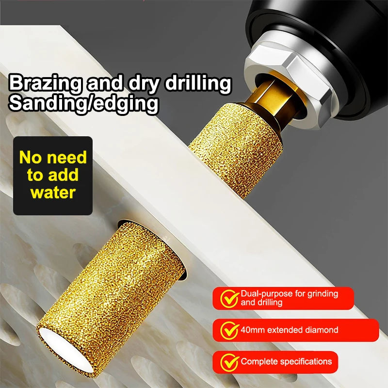 Diamond Core Drill Bits – Dry Drilling for Tile, Granite & Marble Diamond Core Drill Bits Axl
