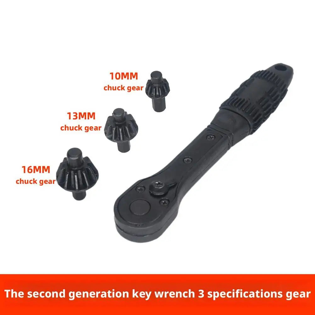 2-in-1 Drill Chuck Key Ratchet Wrench | 5-in-1 Hand Tool Ratchet Wrench Tool Axl B