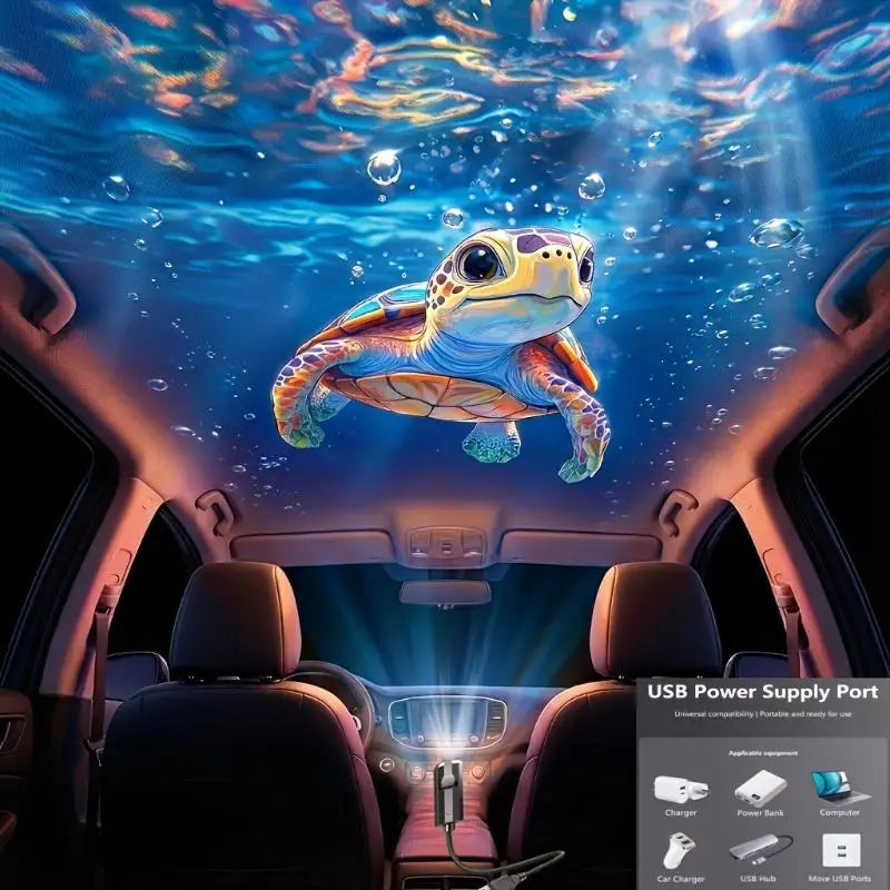 Ocean Projector Night Light with 8 Marine Life Slide Panels Projector Night Light Axl