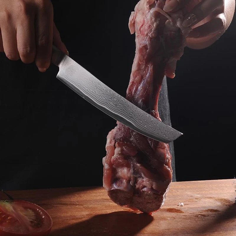 Damascus Steel Kitchen Knife – Professional Cleaver 16cm Damascus Kitchen Knife Axl