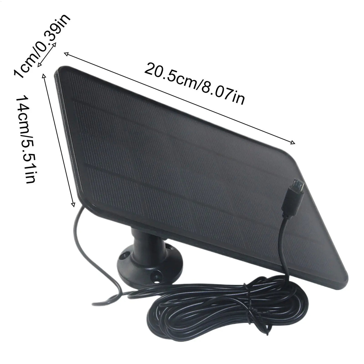20W Solar Panel Charger for Ring Camera – Weatherproof USB-C Solar Camera Charger Axl