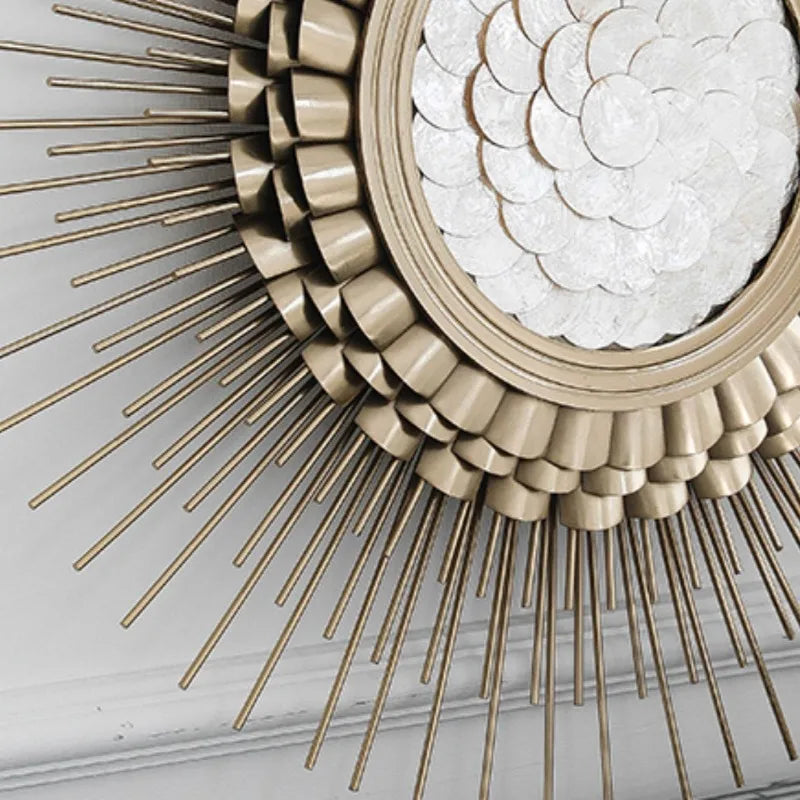 Shell & Metal Wall Art – Luxury Modern Mural Home Decor Metal Wall Art Axl
