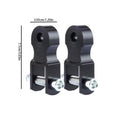 Motorcycle Shock Height Extender – 2pc Aluminum Adapter Kit Shock Height Extender Axl Black