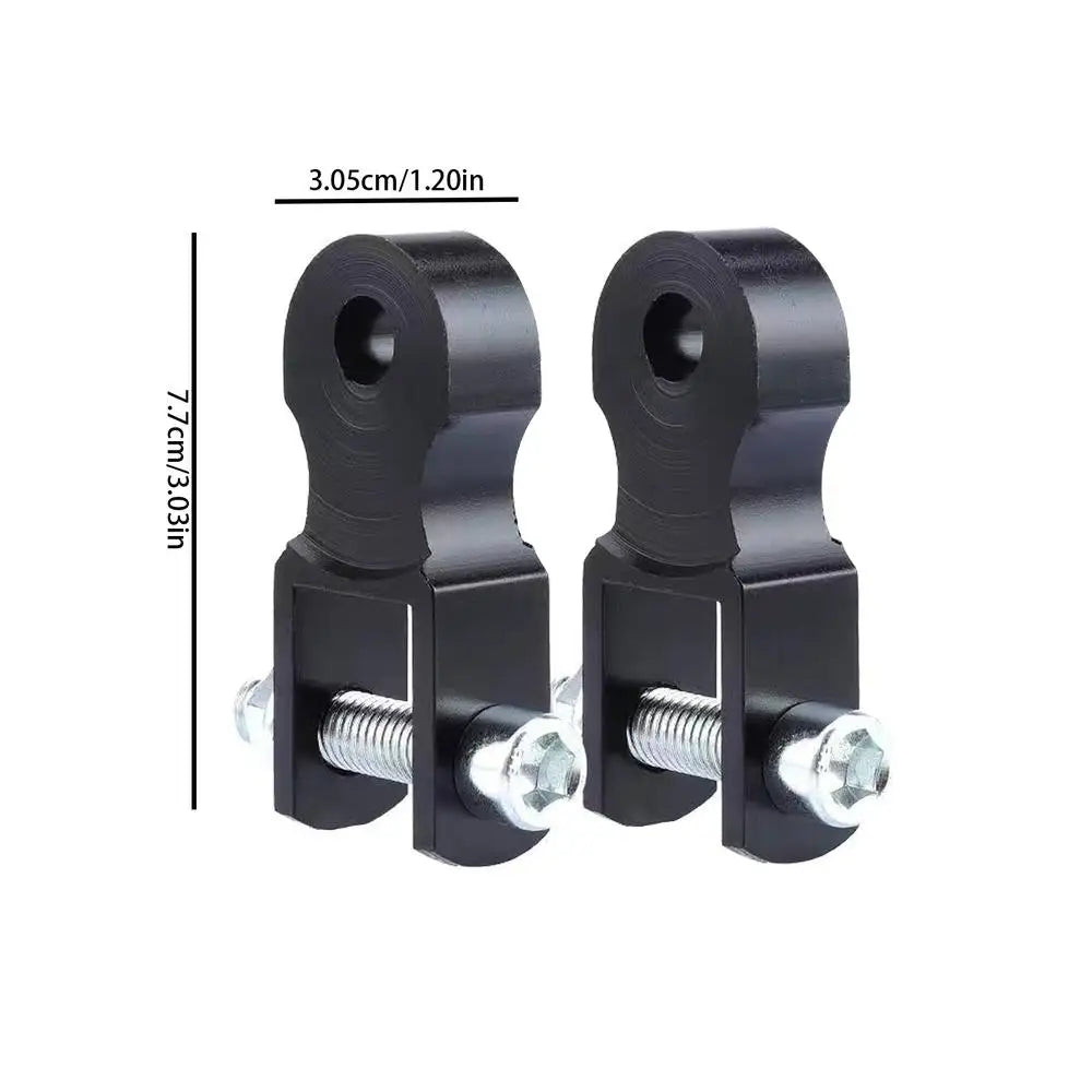 Motorcycle Shock Height Extender – 2pc Aluminum Adapter Kit Shock Height Extender Axl Black
