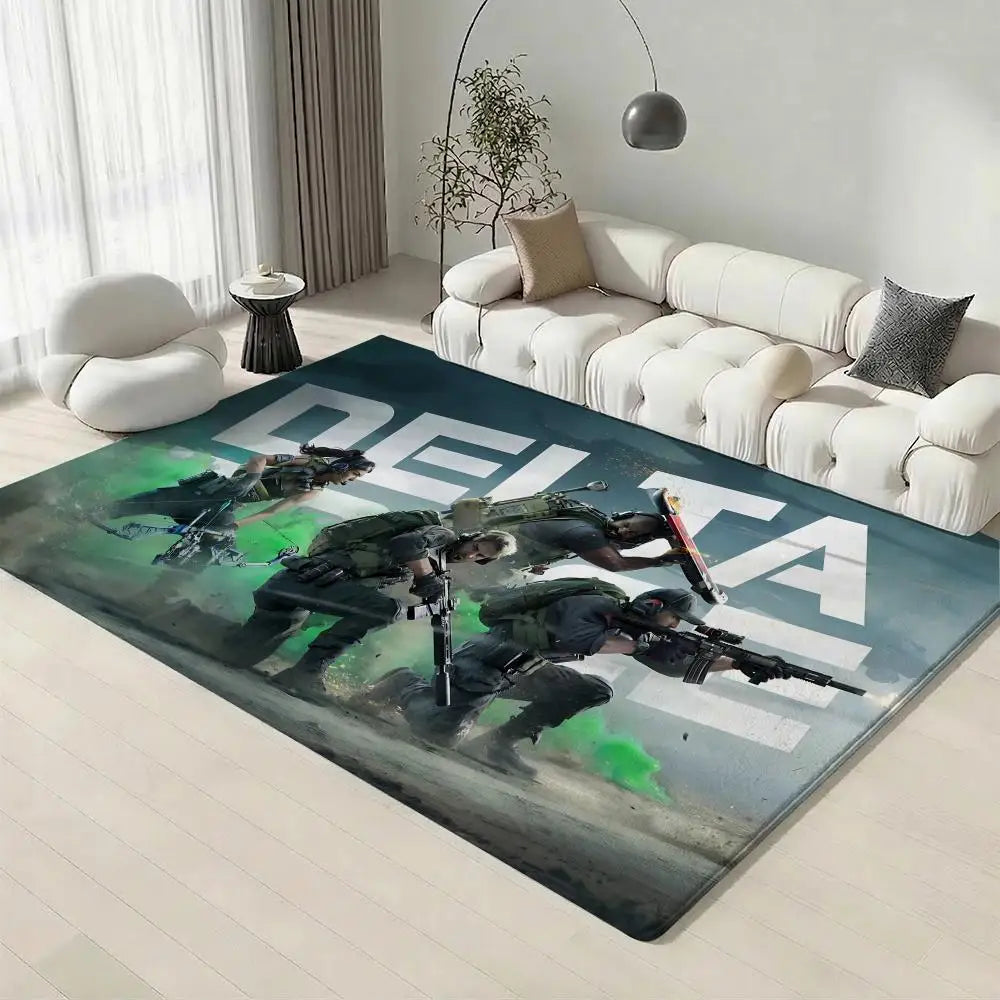 Delta Force Flannel Floor Mat – Non-Slip Soft Indoor Rug Flannel Floor Mat Axl