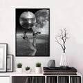 Disco Ball Party Print Poster – Modern Wall Sticker Art Decor Decorative Wall Poster Axl Black10 50X70cmNoframe