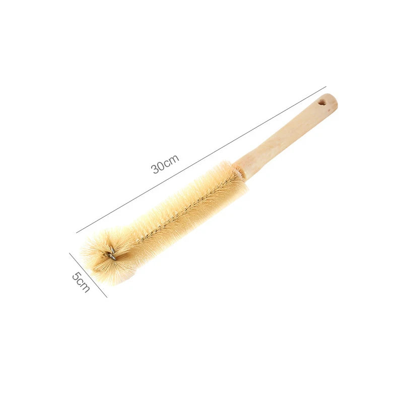 Long Handle Wooden Bottle Cleaning Brush – 30/40/50cm Bottle Cleaning Brush Axl 30x5cm