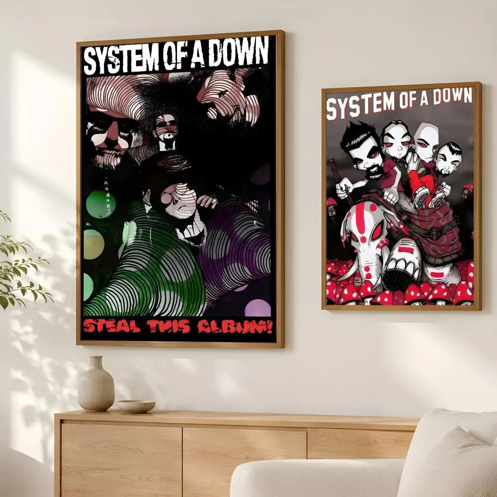 System of a Down Wall Poster – Self-Stick HD Waterproof Art Music Wall Poster Axl