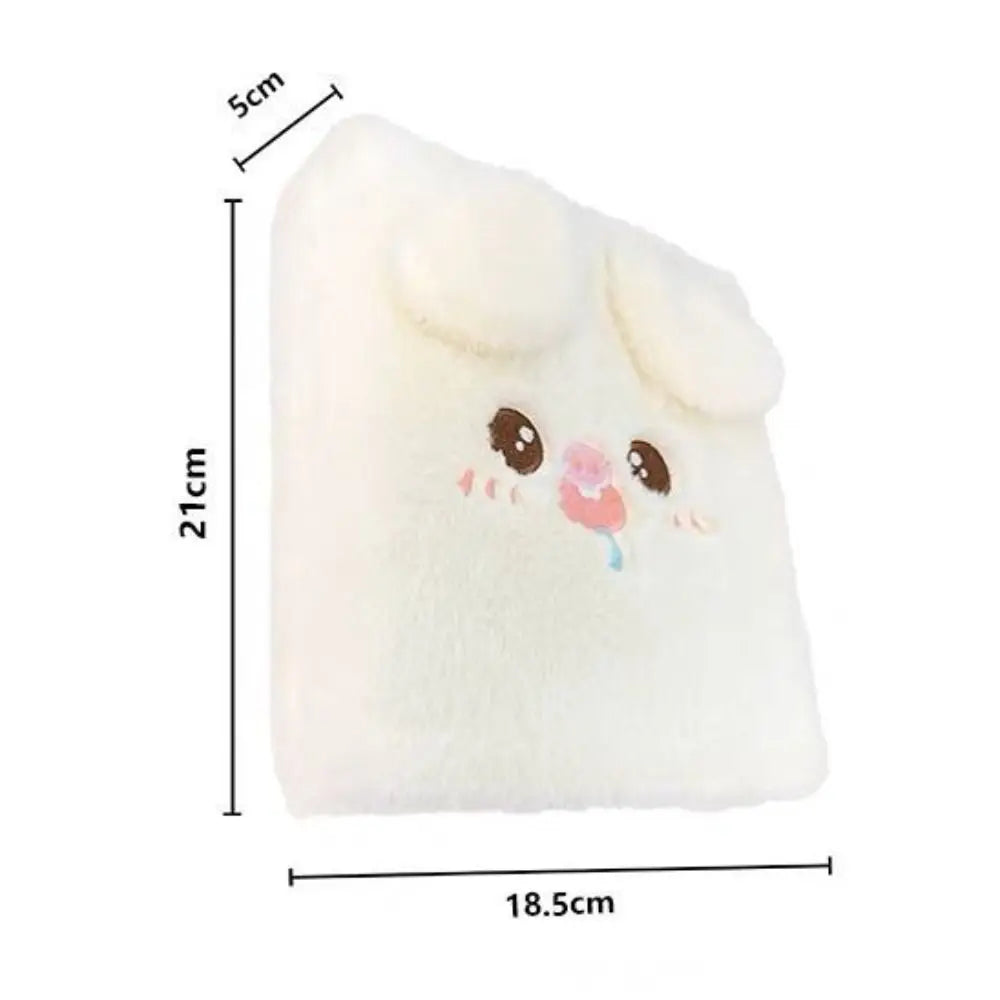 A6 Fluffy Plush Photocard Binder – Cartoon Bear & Dog Album Photocard Binder Album Axl