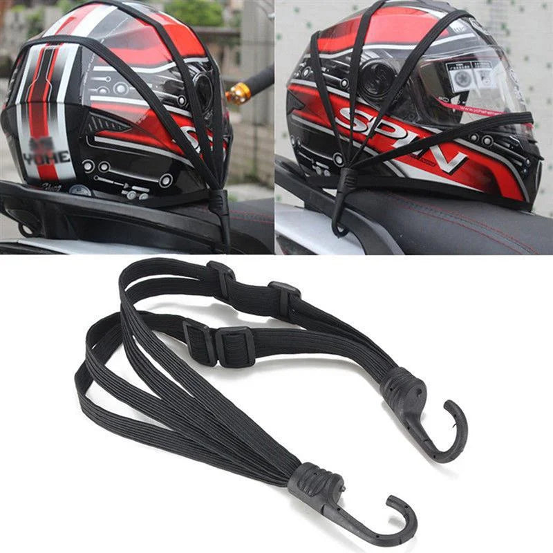 60cm Motorcycle Luggage Strap – Elastic Helmet Bungee Net Motorcycle Luggage Strap Axl Black