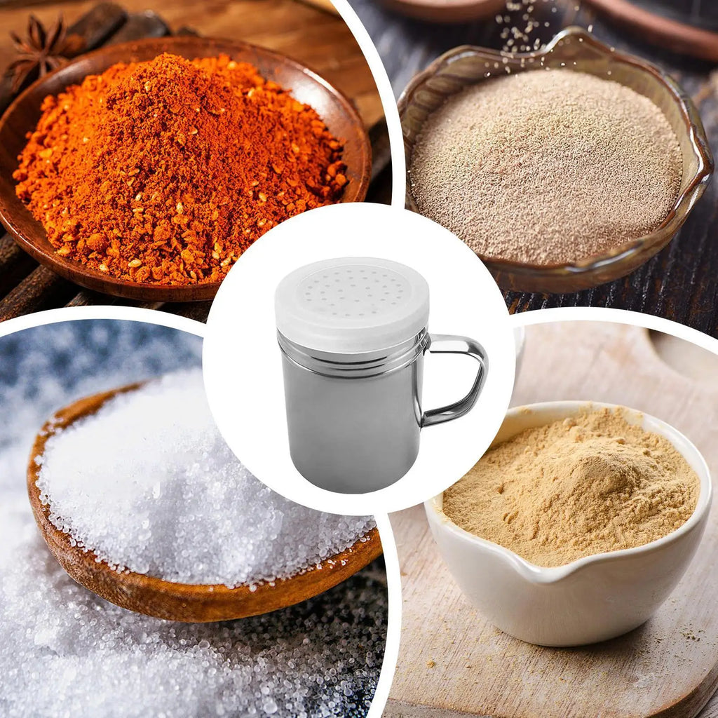 Stainless Steel Seasoning Shaker | Rustproof Fine Mesh Dredge Seasoning Shaker Axl