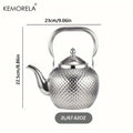KEMORELA Stainless Steel Tea Kettle with Filter 1.2–2L Stovetop Tea Kettle Axl Silvery 2L