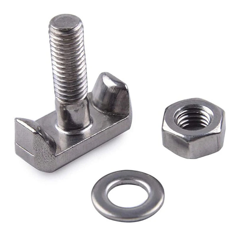 M6 Stainless Steel T-Bolt Battery Terminal Connector – 1PC Battery Terminal Connector Axl Silver