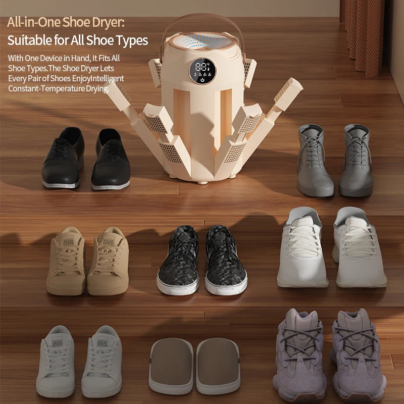 BALASHOV 150W Foldable Electric Shoe Dryer – Timed & Deodorizing Electric Shoe Dryer Axl