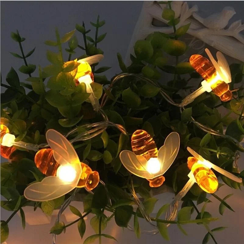 10 LED Honey Bee Fairy String Lights – Garden & Party Décor LED Fairy String Lights Axl