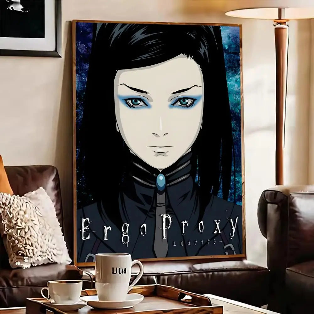 Ergo Proxy Anime Canvas Wall Art – Unframed HD Poster Canvas Wall Art Axl