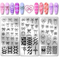 66 Pattern Nail Stamping Plates – 3pc Stainless Steel Kit Nail Stamping Plates Axl AECH04-19628