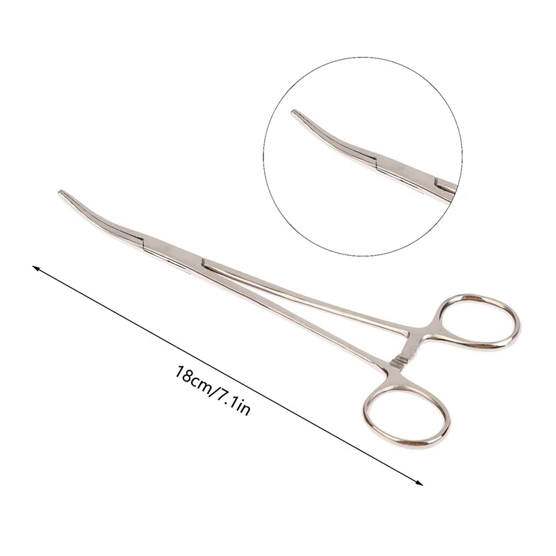 Stainless Steel Locking Hemostatic Forceps | 12.5–18cm Locking Forceps Clamp Axl 180mm Elbow