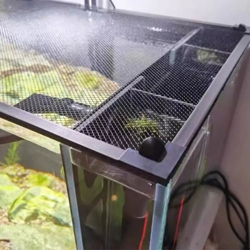 Magnetic Mesh Aquarium Lid Cover – Anti-Jump Fish Tank Net Aquarium Lid Cover Axl