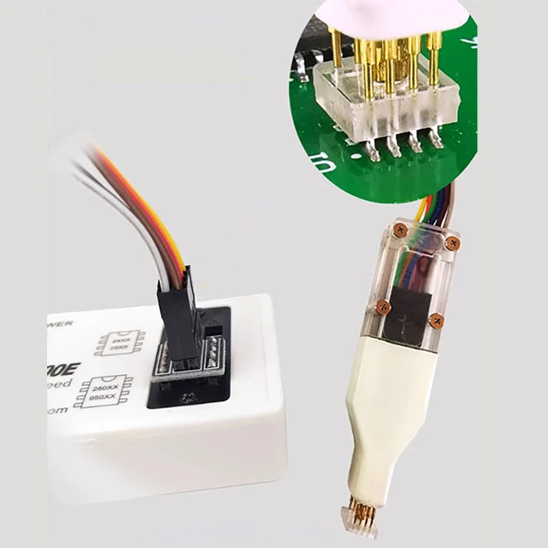 SOP8 WSON Flash EEPROM Chip Burner Probe Spring Needle Cable Chip Programmer Cable Axl