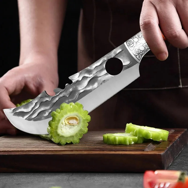 InLeung Stainless Steel Cleaver Knife with Wood Handle & Cover Cleaver Knife Axl